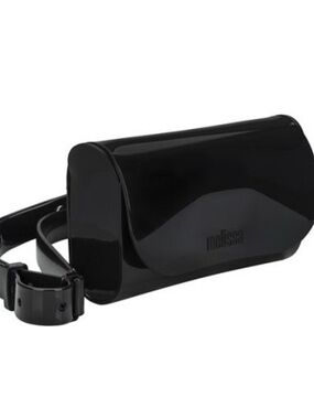 Melissa Black Patent Belt Bag Crossbody